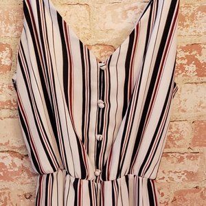 Sienna Sky jumper in white/strips in Medium